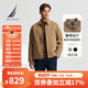 諾帝卡（NAUTICA）【單件直降】春夏新款經典簡約挺闊有型翻領薄外套夾克男JO4306 深卡其2BB M