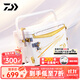 達億瓦（DAIWA）25新款 一擊 帶升降腳釣箱 帶配件多功能可坐人免安裝釣魚(yú)箱 29L 【滿(mǎn)配右手版】29升-白x金 外尺寸約52.5x30x36.5cm
