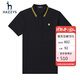 哈吉斯（HAZZYS）男裝 夏季刺繡logo翻領(lǐng)休閑通勤短袖polo衫男ASTZE03BE12