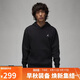 Jordan男子喬丹 飛人Logo 連帽套頭衫 加絨衛衣FJ7775-010黑XL