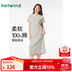 熱風(fēng)（Hotwind）T恤連衣裙25年春季新款女裝針織連衣裙圓領(lǐng)長(cháng)裙打底連衣裙 40黑白條紋 M