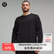 lululemon丨Engineered Warmth 男士長(cháng)袖圓領(lǐng)運動(dòng)衫 LM3CLLS 黑/黑 S