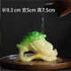 變色白菜茶寵擺件精品可養創(chuàng  )意個(gè)性百財茶玩茶具茶道配件精美手工 變色如意白菜