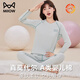 貓人少女秋衣秋褲套裝莫代爾棉抗菌薄款學(xué)生保暖內衣打底衫線(xiàn)衣線(xiàn)褲冬 奶霜綠-套裝 【莫代爾親膚 女兒愛(ài)穿】 M 【推薦體重：75-90斤】