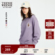 Teenie Weenie小熊女裝衛衣2025年秋季新款簡(jiǎn)約寬松學(xué)院風(fēng)圓領(lǐng)上衣 紫色 M