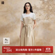 播t恤拼接連衣裙女商場(chǎng)同款2024新款設計感中長(cháng)款裙子BDR2LD1118 O80甜茶 S