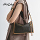 菲安妮（FION）新款莫相離經(jīng)典老花枕頭包女包出行單肩斜挎包生日禮物