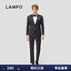 藍豹（LAMPO）【特惠】【基礎衣櫥】全季男士套裝西服上裝黑色商務(wù)西服外套男 黑色 46 (170/92) C