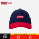 LEVI'S李維斯兒童棒球帽春秋男女童遮陽帽大小童鴨舌帽 深靛藍(lán) 8/20