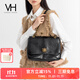 VANESSA HOGAN VH女包太陽(yáng)神系列復古郵差包腋下單肩包斜挎包通勤大容量托特包 黑色-大號