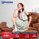 FILA FUSION趙露思同款|斐樂(lè )潮牌女裝連衣裙2025秋新款時(shí)尚修身背心裙 冷白灰-GY S 160/80A/S