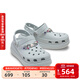卡駱馳（CROCS）經(jīng)典泡芙裝飾洞洞鞋時(shí)尚百搭花園鞋沙灘鞋|211917 幻灰色-1NM 36 /37(220mm)
