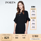 PORTS寶姿 新品 女裝優(yōu)雅立體釘珠裝飾修身連衣裙LN8D010KWB008 黑色 XS (2)