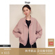 旅途原品ltyp 進(jìn)口100%色織精梳麻文藝防曬外套 極簡休閑防曬衣女 外套-豆沙粉 M