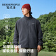 HERDE PEOPLE 牧荒者秋冬季男女同款搖粒絨立領(lǐng)外套戶(hù)外運動(dòng)休閑保暖夾克 巖石灰  L