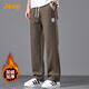 JEEP吉普加絨加厚2026秋冬男士休閑褲男寬松直筒運動(dòng)闊腿衛褲男褲子男