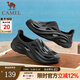 駱駝（CAMEL）夏季鏤空漂流鞋軟底時(shí)尚沙灘拖鞋防滑透氣戶(hù)外洞洞鞋 G13M834091 黑色（選大一碼） 42