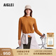 AIGLE【25年秋季新品】艾高搖粒絨半拉抓絨衣女士戶(hù)外保暖外套運動(dòng)長(cháng)袖 BS831摩卡棕黃 38