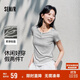 森馬（Semir）短袖T恤女短款套頭衫氣質(zhì)休閑2025夏假兩件緊身衣服109325100013
