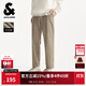 杰克·瓊斯（JACK&JONES）25年秋季休閑褲男燈芯絨錐形九分褲舒適百搭品質(zhì)慵懶褲子品牌男褲 E11卡其色 第一批 30 170