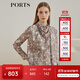 PORTS寶姿女裝 秋冬新品女裝氣質(zhì)優(yōu)雅上衣LL9B052LPS031 沙駝色印花 M (6)