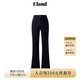 ELAND衣戀牛仔褲女復(fù)古風(fēng)微喇顯瘦通勤長(zhǎng)褲2025冬季新款 深牛仔色(57)D/Indigo S