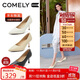 康莉（COMELY）羊皮高跟鞋女25年春季通勒尖頭職業(yè)細高跟鞋淺口單鞋 經(jīng)典黑 36 