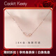 Caokit Keeiy輕奢海豚18k金項鏈女鉆石玫瑰金鎖骨鏈情人節生日禮物送女友老婆 18K金海豚項鏈【可調節鏈長(cháng)】