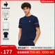 樂(lè )卡克（Le coq sportif）法國公雞2025年夏季新品男女同款短袖T恤 海軍藍色 2XL