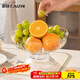 彩致（CAIZHI）水果盤(pán)簡(jiǎn)約干果盤(pán)點(diǎn)心盤(pán)堅果糖果收納盤(pán)瀝水盤(pán)高腳透明果盤(pán)CZ6955