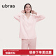 ubras全棉系列純色開(kāi)襟家居服睡衣女長(cháng)袖長(cháng)褲套裝情侶款軟棉棉 【長(cháng)袖長(cháng)褲】女款-冷桃粉色 M