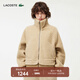LACOSTE法國鱷魚(yú)女裝舒適百搭保暖加絨拉鏈翻領(lǐng)外套|BF0649 02S/奶咖色 常規 S 36 /160