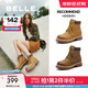 百麗（Belle）又見曠野工裝靴女商場款戶外休閑短靴B9S1DDD4 【周雨彤推薦】黃色-單里-女款 37 (235mm)
