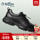 金利來（Goldlion）男鞋25年新品氣墊底商務休閑鞋舒適緩震運動鞋G559520193AAA黑40