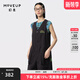 幻走（MOVEUP）2024夏季新款.FUN系列趣味小狗章仔設計師純棉連體褲女 黑色 S