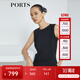 PORTS寶姿新品女裝優(yōu)雅束腰連體褲LL8P085NWB011 黑色 S 4