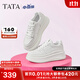 他她（TATA）孫樂(lè )言同款女鞋小白鯨鞋子厚底透氣板鞋小白鞋增高休閑鞋 白色 37
