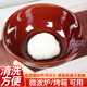 時(shí)光舊巷和面盆陶瓷盆老式大號家用揉面盆瓦盆加厚活面發(fā)面洗面盆廚房容器 中號紅釉和面盆-37cm【3-5人】
