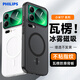 飛利浦（PHILIPS）適用小米17promax手機(jī)殼適用Xiaomi17pro保護(hù)套小米15/14/13ultra磨砂冰霧冰透磁吸瓦楞紋防滑外殼 【透黑】磁吸冰霧殼丨磨砂半透 小米17promax