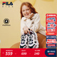 FILA斐樂(lè )兒童童鞋運動(dòng)鞋子2025年冬季新款男女童中大童籃球鞋豌豆鞋 黑/微妙粉-BB 33