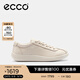 愛(ài)步（ECCO）休閑鞋女 2025時(shí)尚百搭簡(jiǎn)約輕盈牛皮德訓鞋板鞋 柔酷220263 石灰色22026301378 38