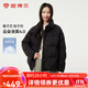 坦博爾羽絨服【初秋精選】女短款立領(lǐng)小個(gè)子輕便顯瘦面包服TBF530328T 黑色 S (160)