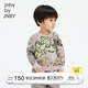 jnby by JNBY江南布衣嬰童綿羊毛套頭毛衣原創(chuàng)圖案男女童嬰兒冬YNB310210 080雜米灰 80 cm