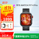 華為（HUAWEI）WATCH FIT 4 Pro曜石黑氟橡膠表帶運動(dòng)智能手表鈦金屬藍寶石玻璃大屏fit4pro