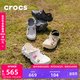 卡駱馳crocs檀健次同款波波洞洞鞋舒適百搭男戶(hù)外沙灘鞋包頭拖鞋女鞋|207937 骨白色-2YJ 尺碼偏大，選小一碼 40 (250mm)