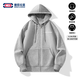 【贈閃卡】捷尼拉莫重磅連帽衛衣寬松帽衫情侶開(kāi)衫 C464捷尼拉莫白圖-麻灰 S (建議體重90斤以下)