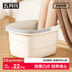 五月花泡腳桶加深21cm*1只裝手提足浴桶養生家用便攜按摩免安裝不漏電