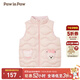 PawinPaw【三防】卡通小熊童裝秋冬男女童保暖羽絨馬甲 Pink粉紅色/25 110 cm