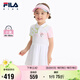 FILA斐樂(lè )兒童童裝連衣裙2025年夏季女小童連衣裙(含短褲)