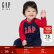 蓋璞嬰兒2025秋季新款棉質(zhì)logo小熊印花一體式連體衣兒童裝805354